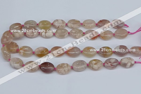 CAA1120 15.5 inches 15*20mm nuggets sakura agate gemstone beads