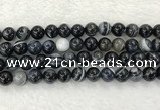 CAA1836 15.5 inches 16mm round banded agate gemstone beads