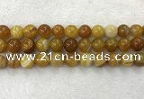 CAA1856 15.5 inches 16mm round banded agate gemstone beads