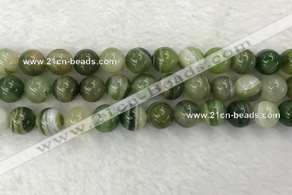 CAA1985 15.5 inches 14mm round banded agate gemstone beads