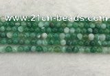 CAA2001 15.5 inches 6mm round banded agate gemstone beads
