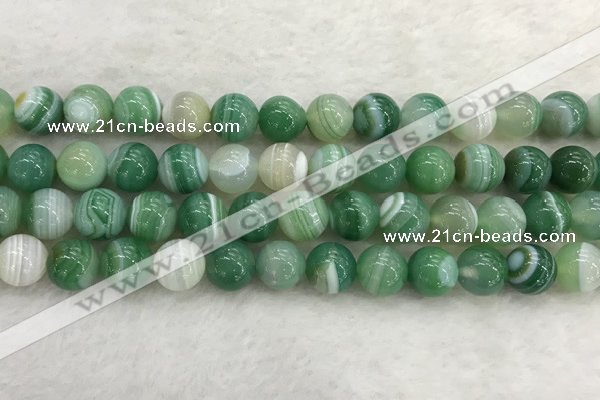 CAA2004 15.5 inches 12mm round banded agate gemstone beads