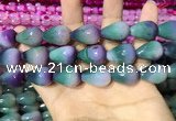 CAA2164 15.5 inches 15*20mm faceted teardrop agate beads