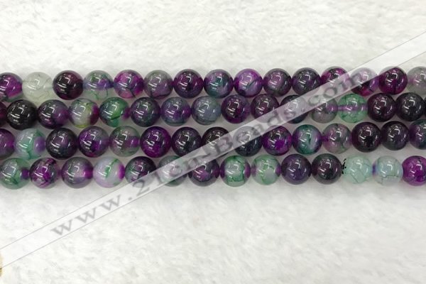 CAA2331 15.5 inches 8mm round banded agate gemstone beads