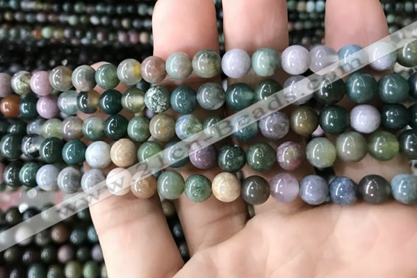 CAA2364 15.5 inches 6mm round Indian agate beads wholesale
