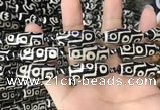 CAA2725 15.5 inches 11*29mm - 13*30mm rice tibetan agate dzi beads