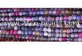 CAA2885 15 inches 6mm faceted round fire crackle agate beads wholesale