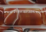 CAA301 15.5 inches 25*50mm rectangle red line agate gemstone beads