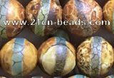 CAA3876 15 inches 8mm round tibetan agate beads wholesale