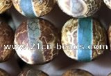 CAA3892 15 inches 10mm round tibetan agate beads wholesale