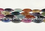 CAA4514 15.5 inches 15*30mm oval dragon veins agate beads