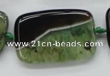 CAA477 15.5 inches 25*40mm rectangle agate druzy geode beads