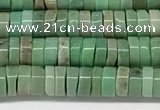 CAA4850 15.5 inches 2*4mm heishi grass agate beads wholesale