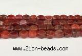 CAA5374 15.5 inches 10*12mm - 11*16mm faceted nuggets agate beads