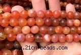 CAA6153 15 inches 10mm round orange Botswana agate beads