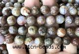 CAA6268 15 inches 10mm round fire agate gemstone beads