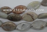 CAA771 15.5 inches 10*16mm marquise New Brazilian agate beads