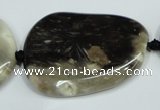 CAA980 25*35mm � 35*48mm nuggets natural fossil wood agate beads