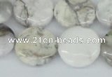 CAB102 15.5 inches 20mm flat round natural brazil agate beads