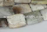 CAB111 15.5 inches 15*20mm rectangle natural brazil agate beads