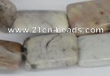 CAB112 15.5 inches 18*25mm rectangle natural brazil agate beads