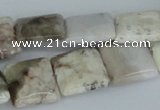 CAB119 15.5 inches 16*16mm square natural brazil agate gemstone beads