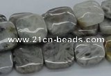 CAB153 15.5 inches 14*14mm square bamboo leaf agate beads