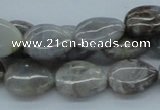 CAB160 15.5 inches 12*16mm flat teardrop bamboo leaf agate beads
