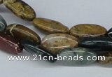 CAB370 15.5 inches 9*18mm oval ocean agate gemstone beads wholesale