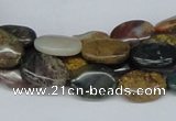 CAB371 15.5 inches 10*14mm oval ocean agate gemstone beads wholesale