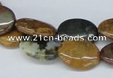 CAB372 15.5 inches 15*20mm oval ocean agate gemstone beads wholesale
