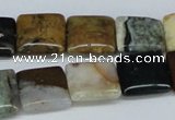 CAB375 15.5 inches 14*14mm square ocean agate gemstone beads