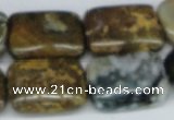 CAB376 15.5 inches 18*25mm rectangle ocean agate gemstone beads