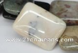 CAB377 15.5 inches 25*35mm rectangle ocean agate gemstone beads