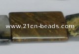 CAB381 15.5 inches 25*35mm flat column ocean agate gemstone beads