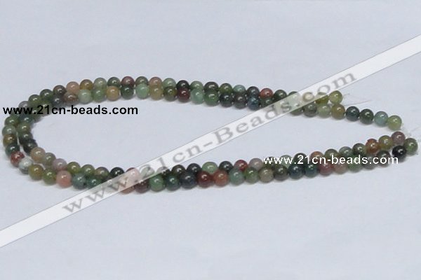 CAB432 15.5 inches 7mm round indian agate gemstone beads wholesale
