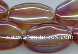 CAB531 15.5 inches 22*30mm oval AB-color red agate beads wholesale