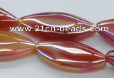 CAB536 15.5 inches 16*35mm marquise AB-color red agate beads