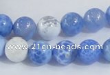 CAB646 15.5 inches 10mm round fire crackle agate beads wholesale