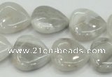 CAB919 15.5 inches 20*20mm heart natural crazy agate beads wholesale
