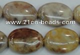 CAB977 15.5 inches 18*25mm oval Morocco agate beads wholesale