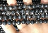CAE306 15.5 inches 8mm round astrophyllite gemstone beads