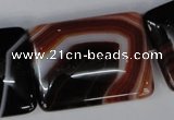 CAG1398 15.5 inches 30*40mm rectangle line agate gemstone beads
