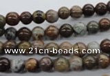 CAG1915 15.5 inches 6mm round green magic agate beads wholesale