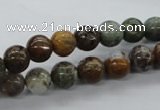 CAG1916 15.5 inches 8mm round green magic agate beads wholesale