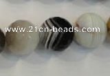 CAG2426 15.5 inches 16mm faceted round Chinese botswana agate beads