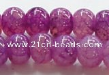 CAG245 13.5 inches 10*14mm rondelle purple dragon veins agate beads