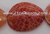 CAG4233 15.5 inches 28*40mm - 33*45mm freeform natural fire agate beads