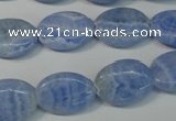 CAG4385 15.5 inches 13*18mm oval dyed blue lace agate beads