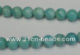 CAG4402 15.5 inches 8mm round dyed blue lace agate beads